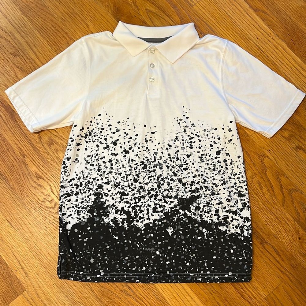 Splatter print Polo